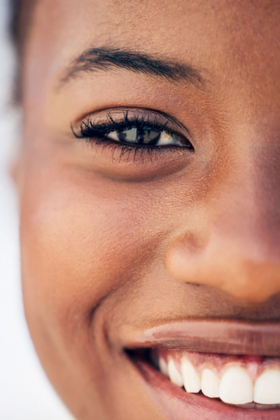 Closeup Shot Of A Beautiful Young Woman Standing Outside